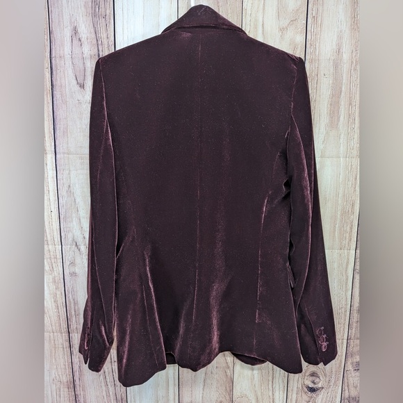 Mango velvet blazer size S open shoulder pads‎ - Picture 5 of 10
